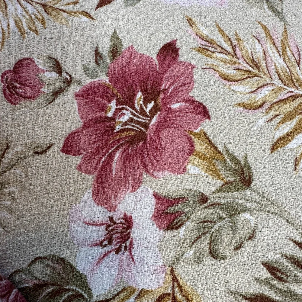 Vintage Charter Club Hibiscus Floral Hawaiian Tiki King Duvet